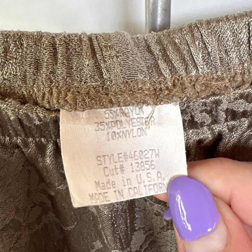 Vintage Whimsygoth Neutral Patchwork Midi Skirt E… - image 5